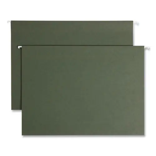 Smead Box Bottom Hanging File Folders, 3" Capacity, Legal Size, Standard Green, 25/Box