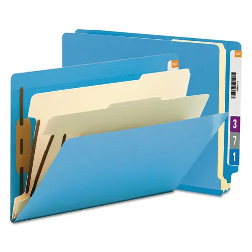 Smead Colored End Tab Classification Folders with Dividers