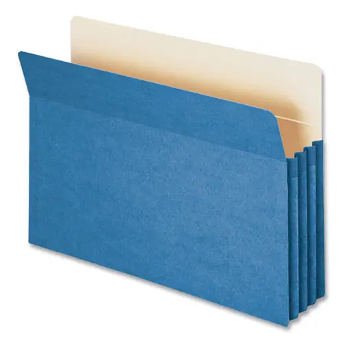 Smead Colored File Pockets, Legal Size, Blue