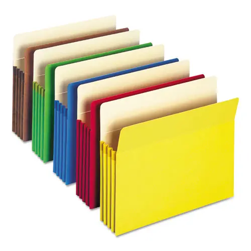 Smead Colored File Pockets, Letter Size, Assorted Colors, 25/Box