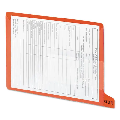 Smead Colored Poly Out Guides with Pockets