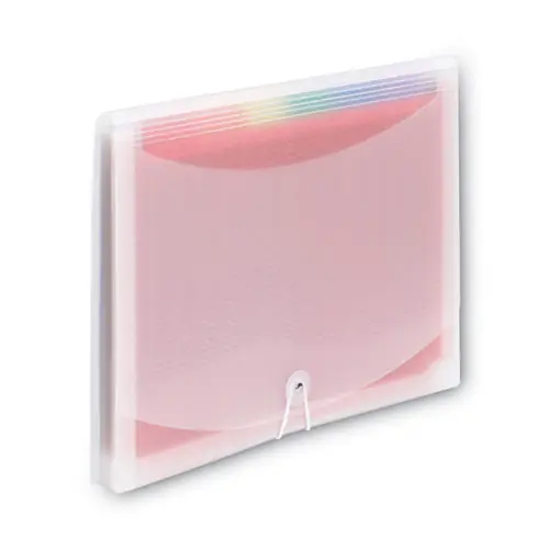 Smead ColorVue Expanding File, 13 Sections, Cord/Hook Closure, 1/6-Cut Tabs, Letter Size, Randomly Assorted Colors