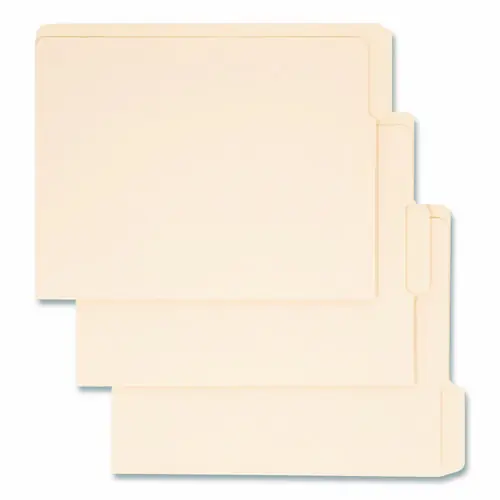 Smead End Tab File Folder, 1/3-Cut Tabs: Assorted, Letter Size, 0.75" Expansion, Manila, 100/Box