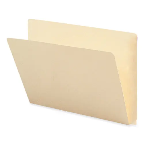 Smead Extended End Tab Manila Folders, Straight Tabs, Letter Size, 0.75" Expansion, Manila, 100/Box