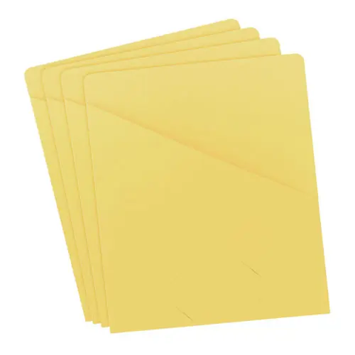Smead File Jackets, Letter Size, Yellow, 25/Pack