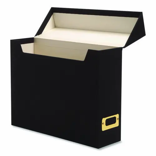 Smead Flip Top File Box, Letter Size, Charcoal