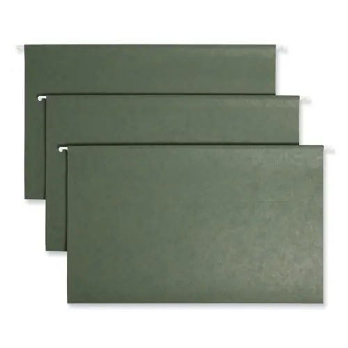 Smead Hanging Folders, Legal Size, 1/3-Cut Tabs, Standard Green, 25/Box