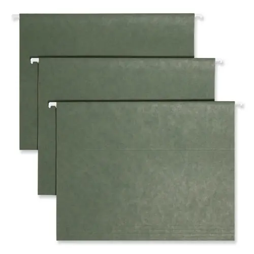 Smead Hanging Folders, Letter Size, 1/3-Cut Tabs, Standard Green, 25/Box
