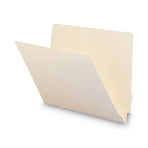 Smead Heavyweight Manila End Tab Folders, Straight Cut, Letter Size, 0.75" Expansion, 100/Box