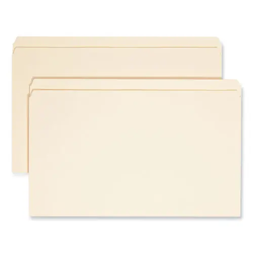 Smead Manila File Folders, Straight Tabs, Legal Size, 0.75" Expansion, Manila, 100/Box