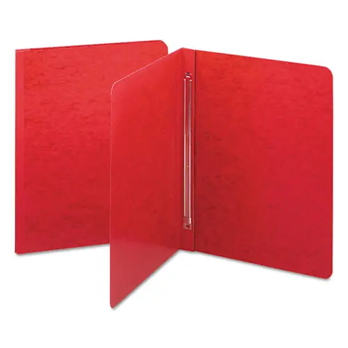 Smead Prong Fastener Premium Pressboard Report Cover, Two-Piece Prong Fastener, 3" Capacity, 8.5 x 11, Bright Red
