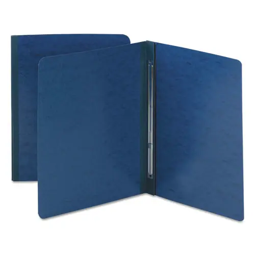 Smead Prong Fastener Premium Pressboard Report Cover, Two-Piece Prong Fastener, 3" Capacity, 8.5 x 11, Dark Blue/Dark Blue