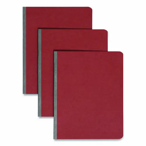 Smead Prong Fastener Pressboard Report Cover, Two-Piece Prong Fastener, 3" Capacity, 8.5 x 11, Red