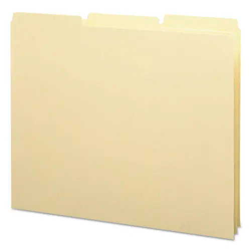 Smead Recycled Blank Top Tab File Guides, 1/3-Cut, Blank, Manila, 8.5 x 11, 100/Box