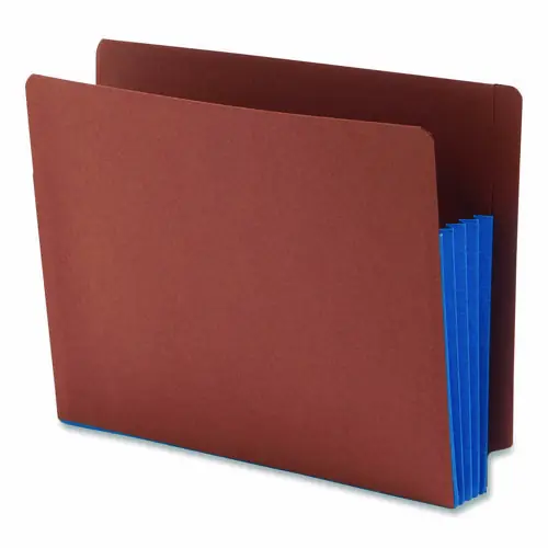Smead Redrope Drop-Front End Tab File Pockets with Fully Lined Colored Gussets