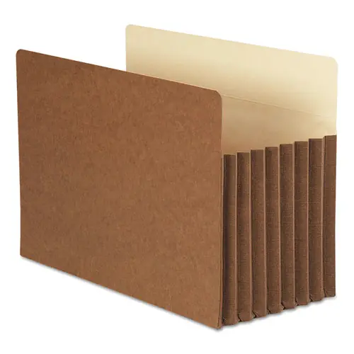 Smead Redrope TUFF Pocket Drop-Front File Pockets with Fully Lined Gussets, Legal Size, 7" Expansion, Redrope, 5/Box