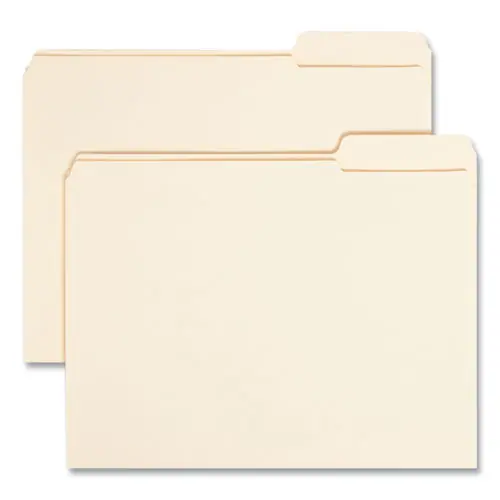 Smead Reinforced Tab Manila File Folders, 1/3-Cut Tabs: Right Position, Letter Size, 0.75" Expansion, 11-pt Manila, 100/Box