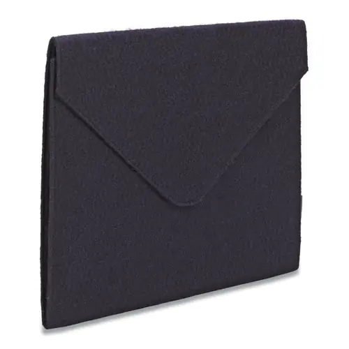 Smead Soft Touch Cloth Expanding File, Letter Size, Dark Blue, 2" Expansion, Snap Closure
