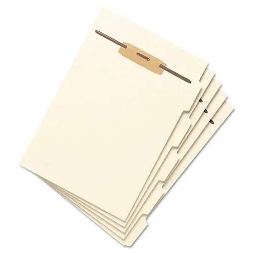 Smead Stackable Folder Dividers with Fasteners, Convertible End/Top Tab, Letter Size, Manila, 4 Dividers per Set, 50 Sets