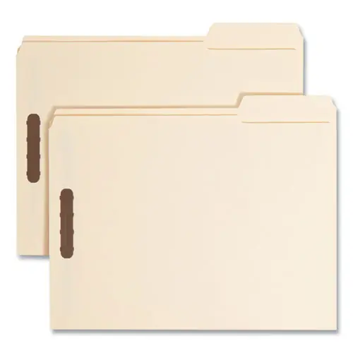 Smead Top Tab Fastener Folders, Guide-Height 2/5-Cut Tabs, Letter Size, 11-pt Manila, 50/Box