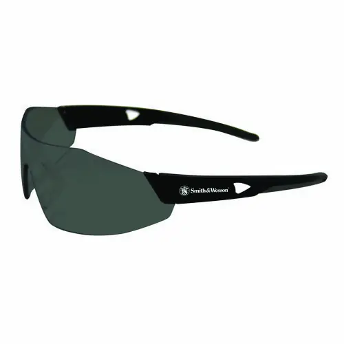 Smith & Wesson® 44 Magnum Safety Glasses, Black Frame, Black Lens, 12/Box (Extended Delivery)