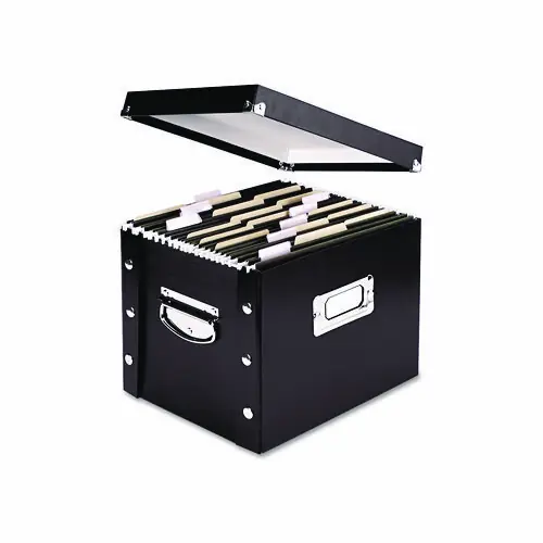 Snap-N-Store® File Box, Letter Files, Black, 11.75" x 9.75" x 9.5"