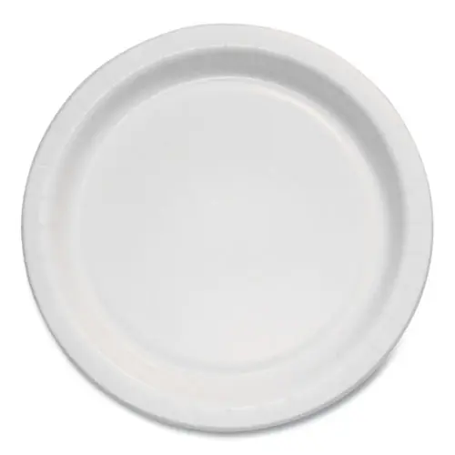 SOLO® Bare Eco-Forward Clay-Coated Paper Plate, ProPlanet Seal, 6" diameter, White/Brown/Green, 1000/Carton