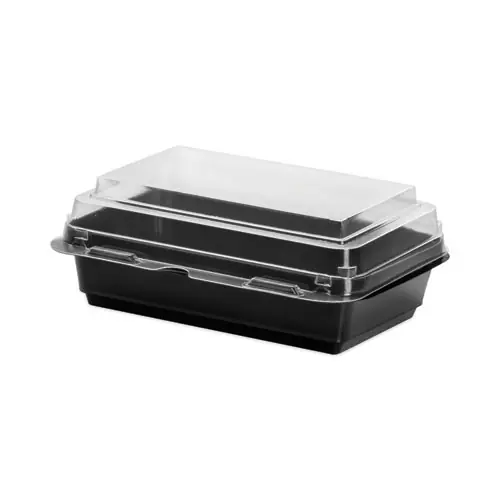SOLO® Creative Carryouts Hinged Plastic Hot Deli Boxes