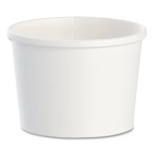 SOLO® Flexstyle Double Poly Paper Containers, 12 oz, White, Paper