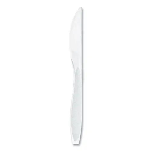 SOLO® Impress Heavyweight Full-Length Polystyrene Cutlery Knife, White, 100/Box, 10 Boxes/Carton