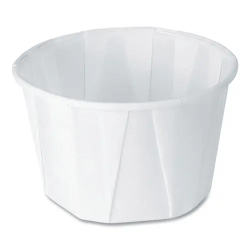 SOLO® Paper Portion Cups, 2 oz, White, 250/Bag, 20 Bags/Carton