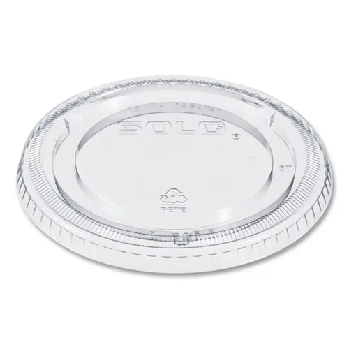 SOLO® PETE Plastic Flat Cold Cup Lids