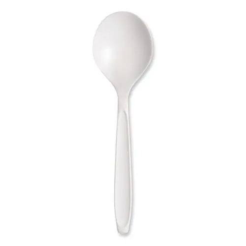 SOLO® Reliance Mediumweight Plastic Soup Spoons, White, 1,000/Carton - Non-Stock Item, Extended Delivery Time