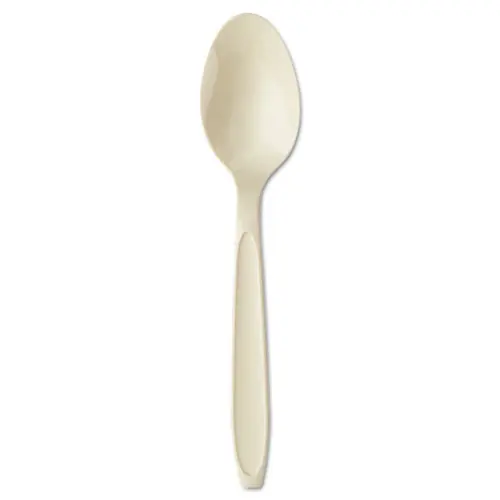 SOLO® Reliance Mediumweight Plastic Spoons, Champagne, 1,000/Carton