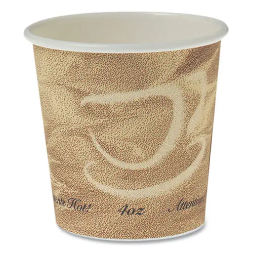 SOLO® Single Sided Poly Paper Hot Cups, 4 oz, Mistique Design, 1,000/Carton