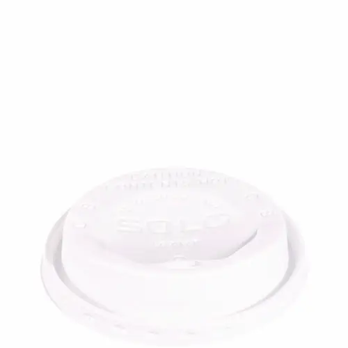 SOLO® The Gourmet Lid Hot Cup Lids for Trophy Plus, Fits 12 oz to 20 oz Hot Cups, Plastic, White, 1,500/Carton