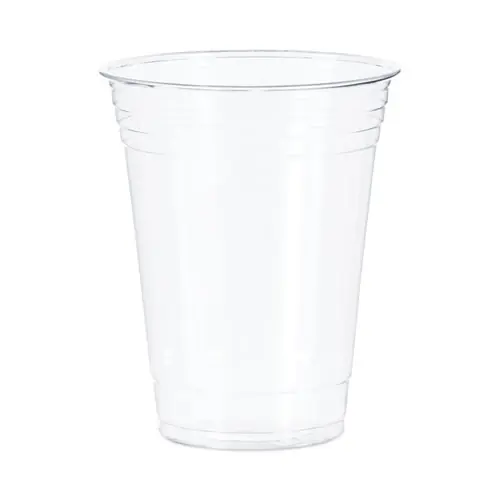 SOLO® Ultra Clear PET Cups, Squat, 16 oz, Plastic, 50/Bag, 20 Bags/Carton