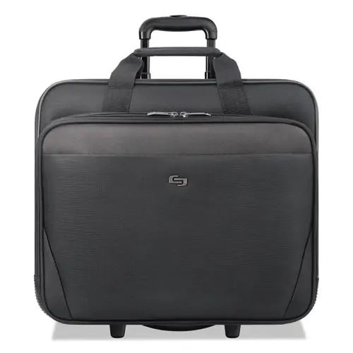 Solo Classic Rolling Case, Fits Devices Up to 17.3", Black, 16.75" x 7" x 14.38"