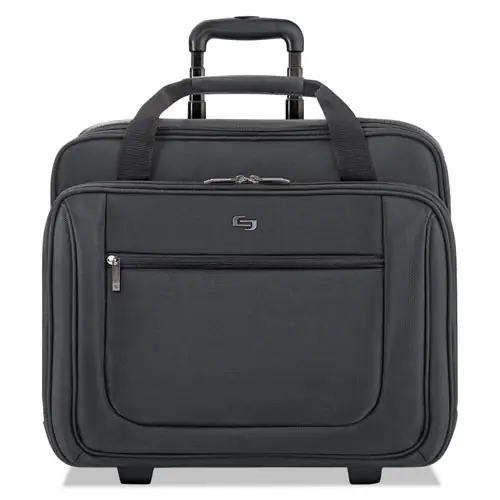 Solo Classic Rolling Case, Fits Devices Up to 17.3", Polyester, Black