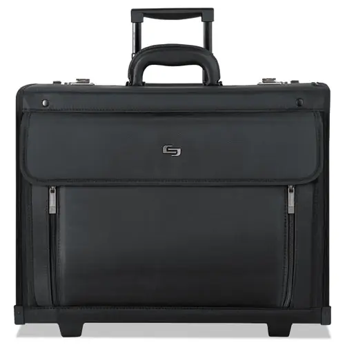 Solo Classic Rolling Catalog Case, Fits Devices Up to 16", Black, 18 x 8 x 14