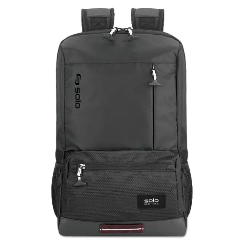 Solo Draft Backpack, Fits Devices Up to 15.6", Nylon, Black