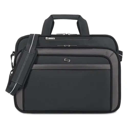 Solo Pro CheckFast Briefcase, Fits Devices Up to 17.3", Black