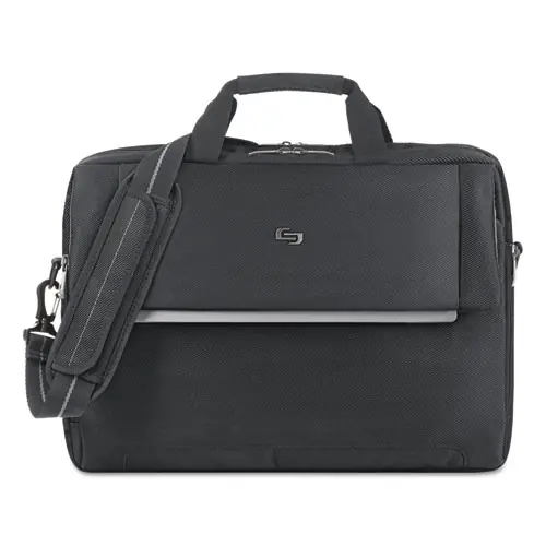 Solo Urban Briefcase, Fits Devices Up to 17.3", Black, 16.5" x 3" x 11"