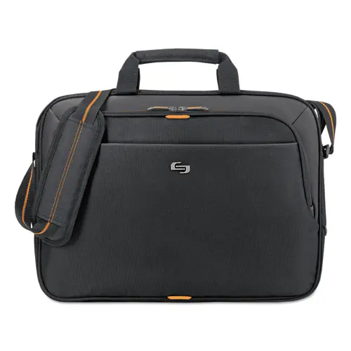 Solo Urban Slim Brief, Black, Fits Devices Up to 15.6"