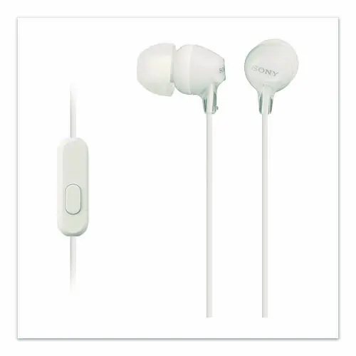 Sony® MDREX15AP Fashion Color EX Earbuds, White