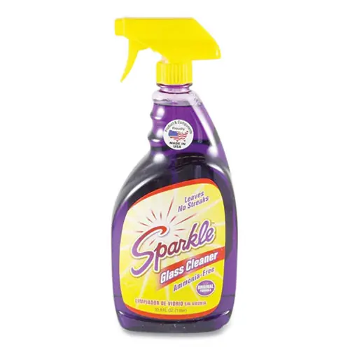 Sparkle Glass Cleaner, 33.8 oz Spray Bottle