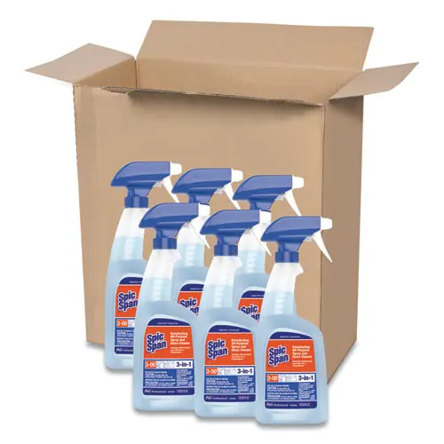 Spic and Span® Disinfecting All-Purpose Spray and Glass Cleaner, Fresh Scent, 32 oz Spray Bottle, 6/Carton