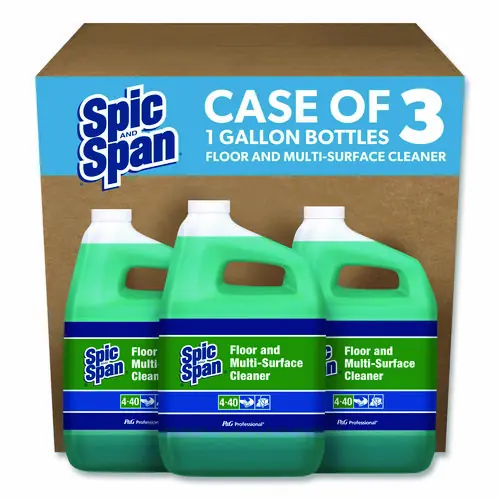 Spic and Span® Liquid Floor Cleaner, 1 gal Bottle, 3/Carton