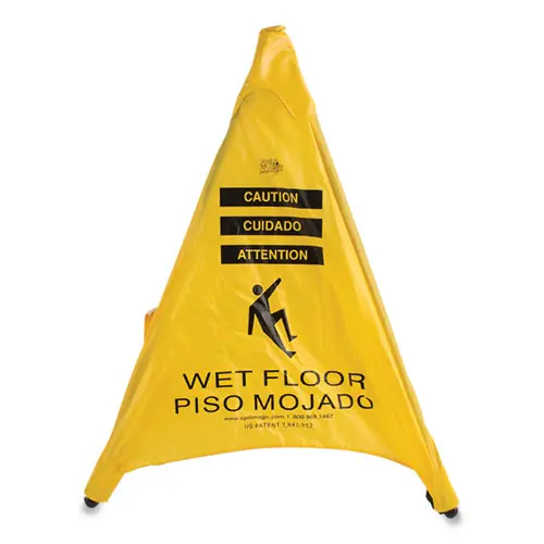 Spill Magic™ Pop Up Safety Cone, Yellow, 30" Height