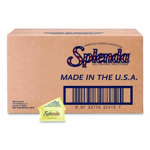 Splenda® No Calorie Sweetener Packets, 0.04 oz, 400 Packets/Box, 5 Boxes/Carton